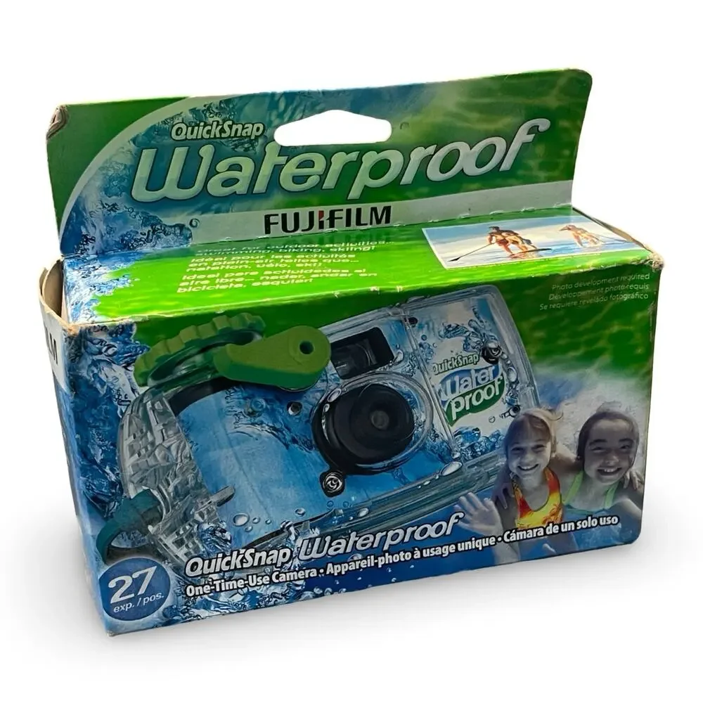 Fujifilm QuickSnap Waterproof 27 Exp Disposable 35mm Film Camera 2023 One Time